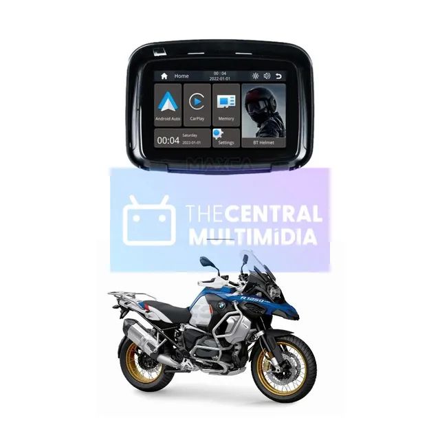 Navegador Android auto e Apple car play BMW GS 1250 , 1300, F800GS ...
