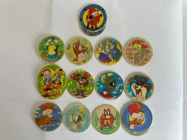 13+03 Tazos Clássicos Elmachips Série Pernalonga Seus Amigos