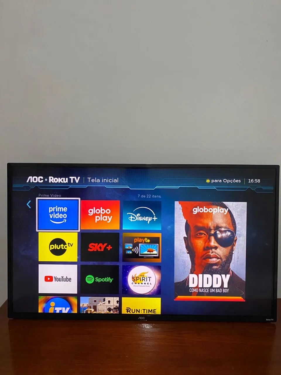 TV 43 polegadas Smart AOC Roku