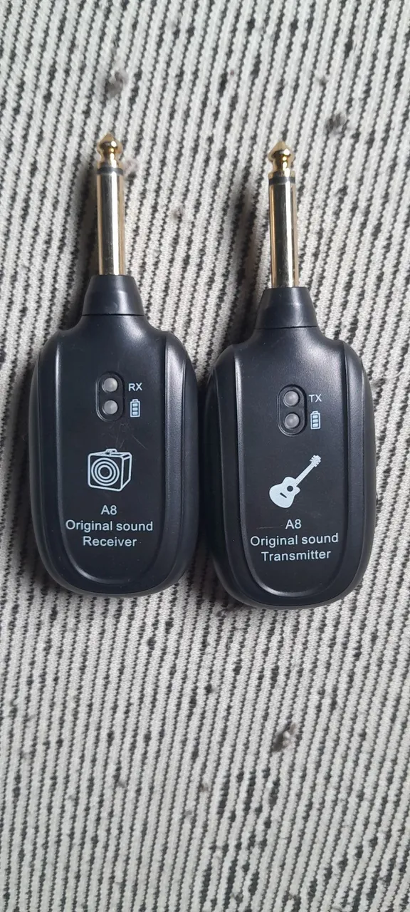 Transmissor e Receptor de Áudio para Guitarra A8