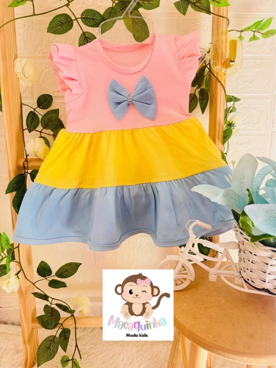 Vestido infantil e Romper - M ao G - Foto 2