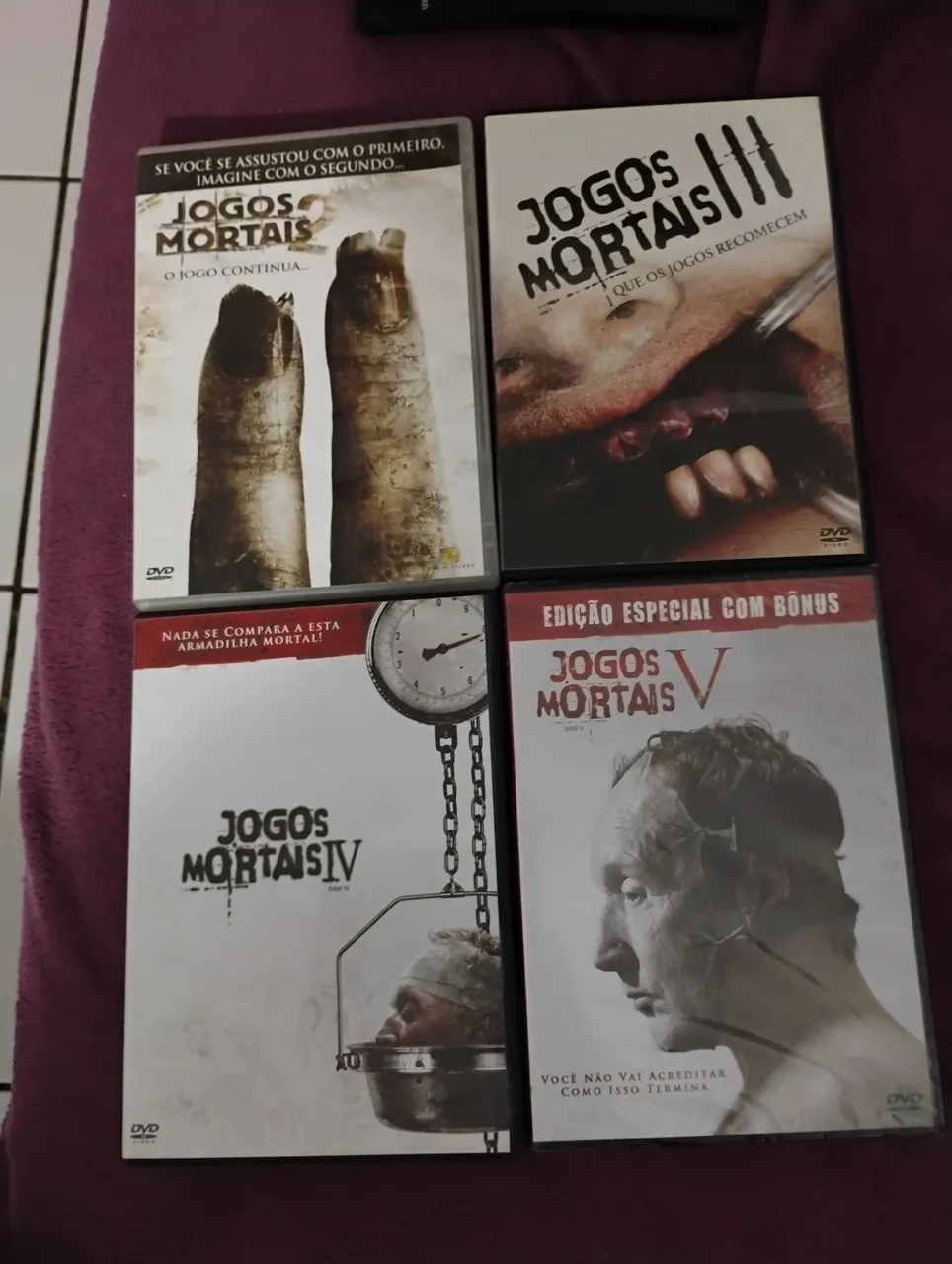 Jogos Mortais - (DVD) 2,3,4 e 5