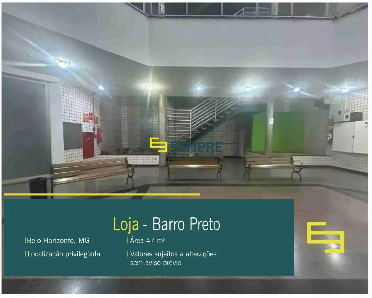 Loja a venda no Barro Preto em BH - Shopping Moda Mall