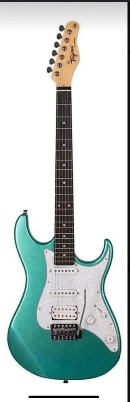 Guitarra Tagima com afinador, capa, alça de ombro e suporte de chão. - Foto 5