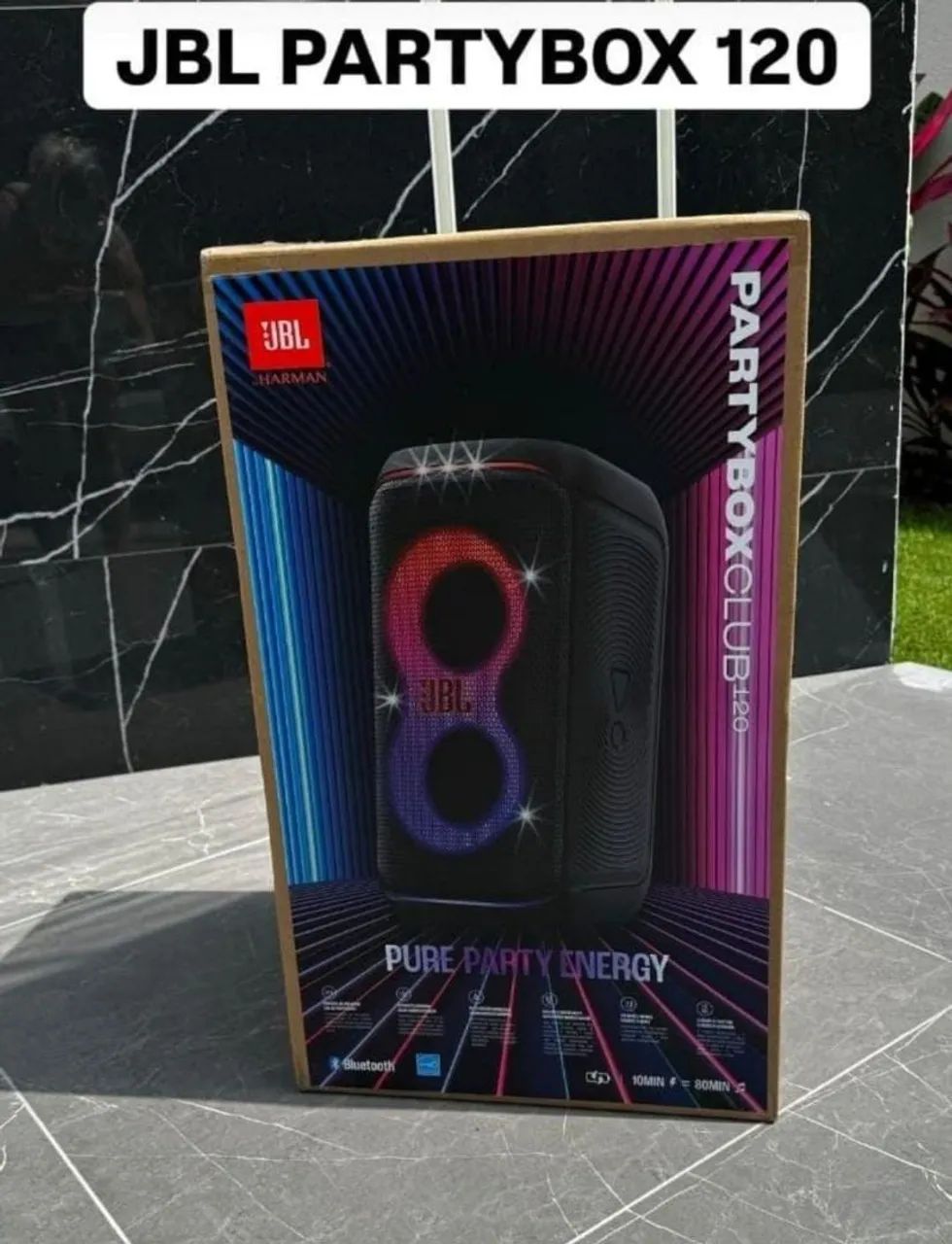 JBL PartyBox 120 - Som Potente e Design Incrível