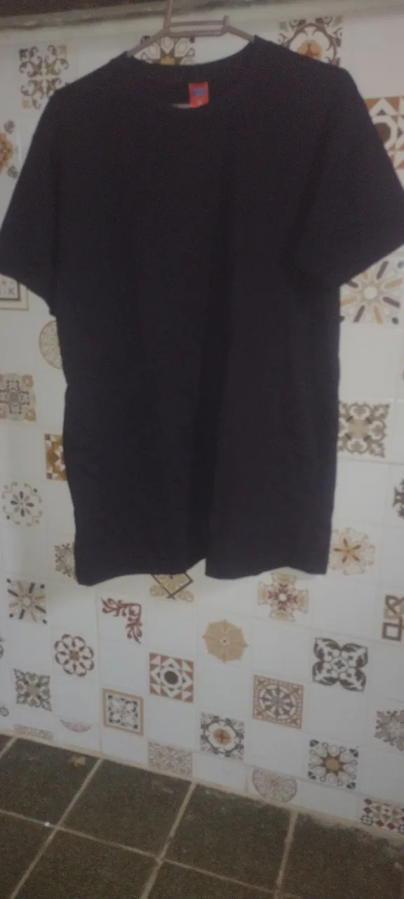 Camisa Preta G - 100% Algodão Penteado