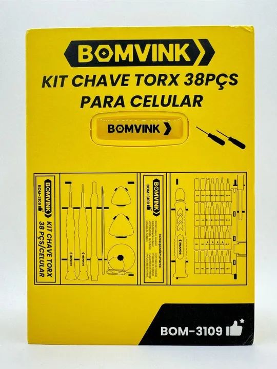 kit chave torx 38pcs para celular bom-3109 bomvink - Foto 3