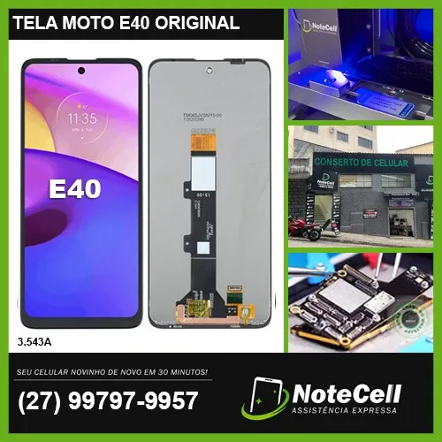 Tela Display Para Moto E40 Original 3.543A - Instalação Expressa Em 30 Minutos!