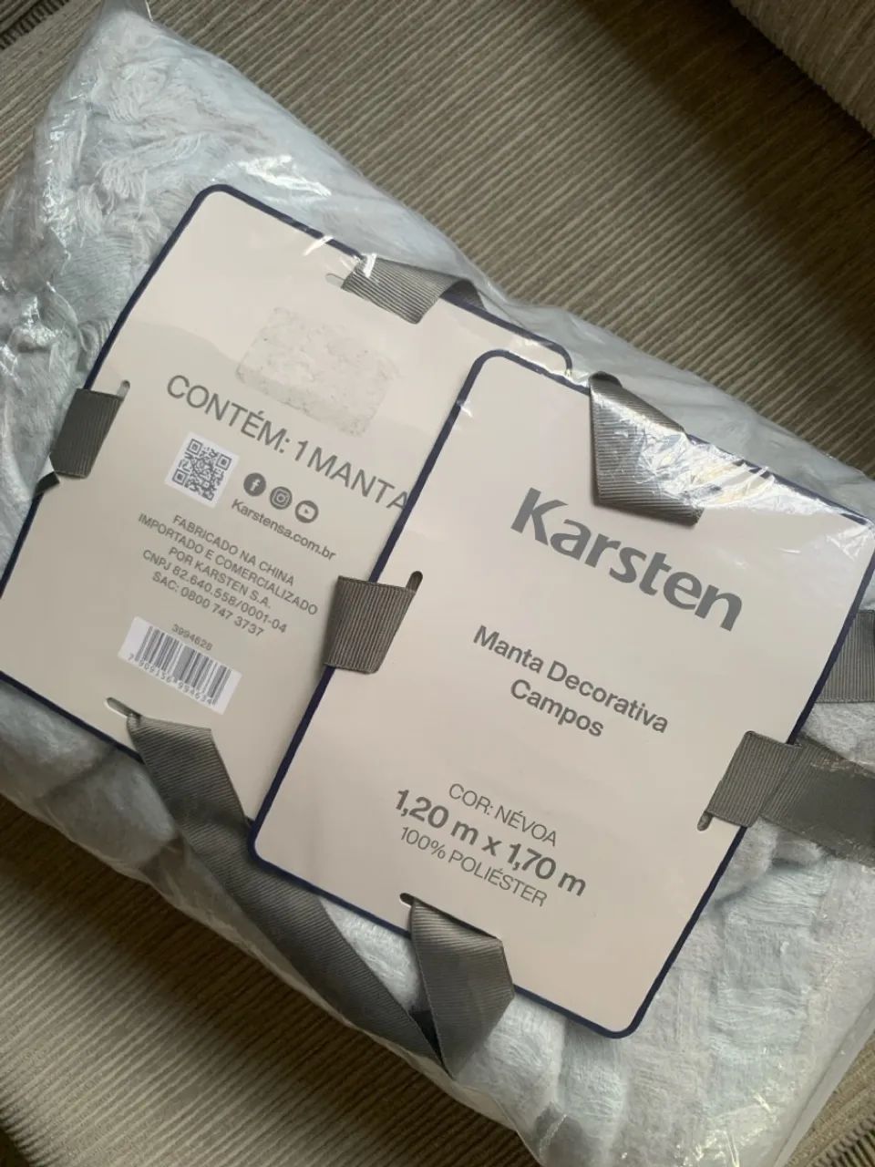 Manta decorativa Karsten 1,20m X 1,70m - Foto 3