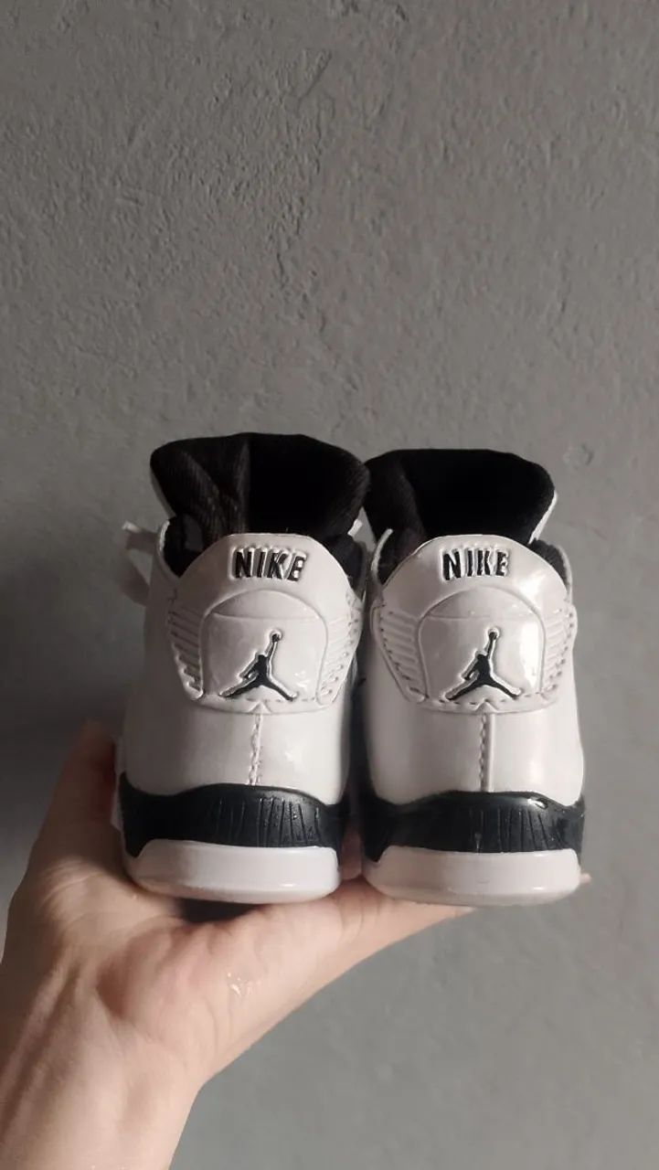 Tênis Infantil Jordan - Branco e Preto - Foto 3