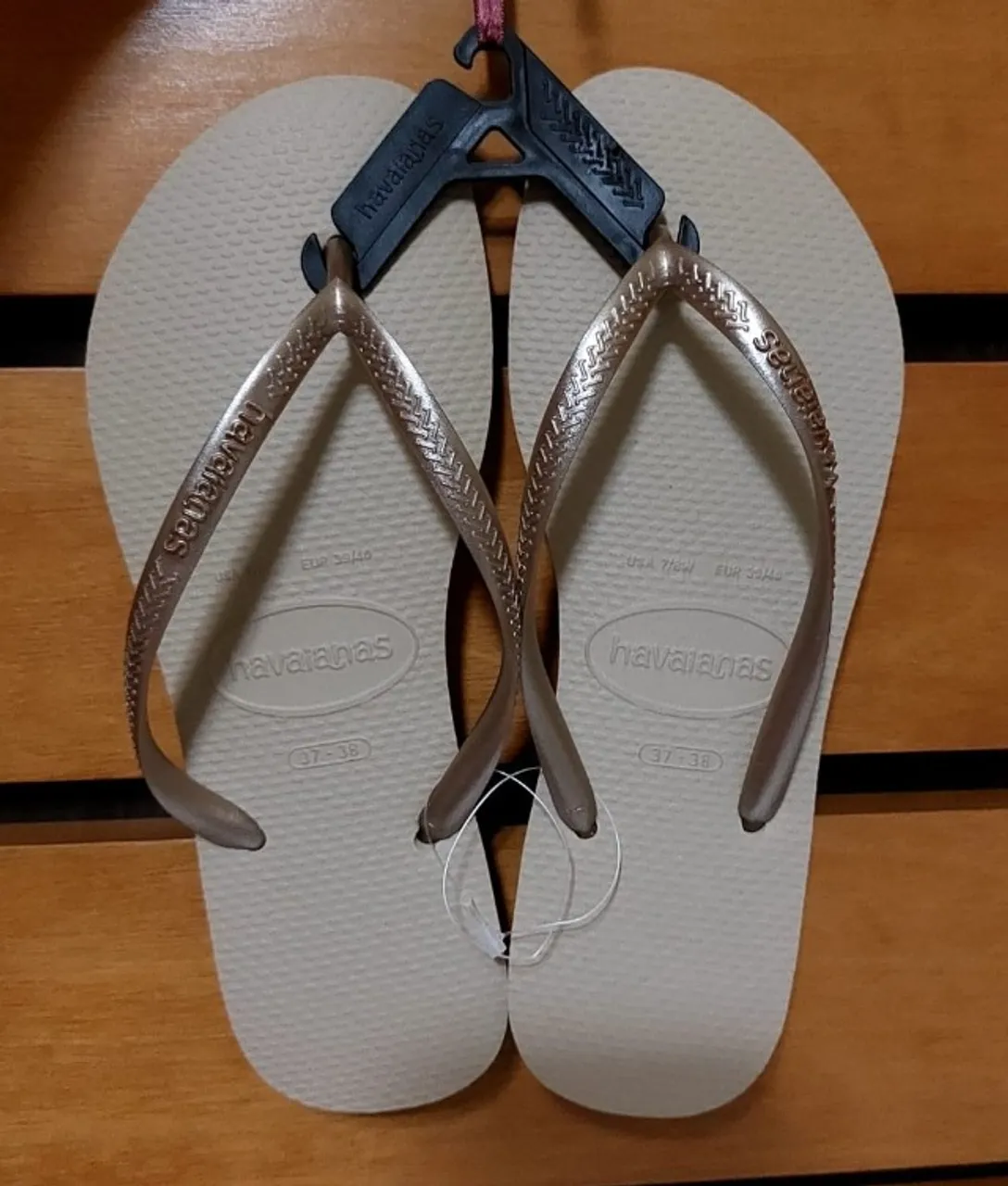 Havaianas Slim Cor Areia NOVA - Tamanho 37/38