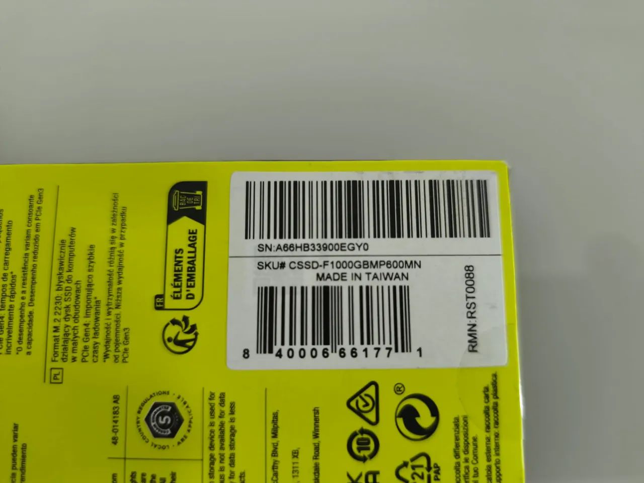SSD Corsair MP600 Mini 1TB M.2 2230 - Novo - Foto 4