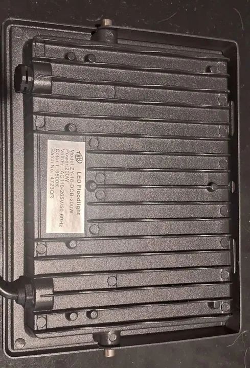 Refletor de led Holofote Ultra Thin Microled 200W 6500mk, blindada, - Foto 4