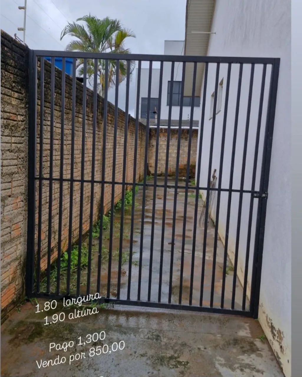 Portão de Ferro 1,80x1,90 - Usado