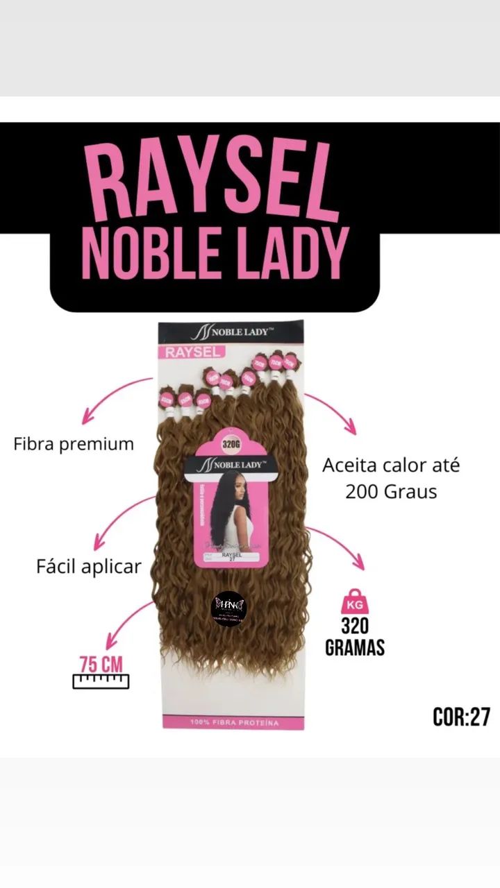 CABRLO NOBRE LADY - RAYSEL  fibra 100% PROTEÍNA MARAVILHOSA 75 cm - Foto 3
