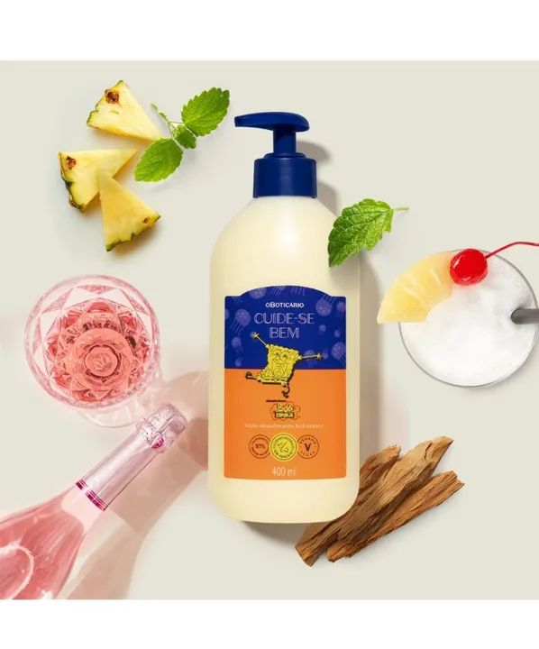Loção Desodorante Hidratante Cuide-se Bem<br> Bob Esponja 400ml