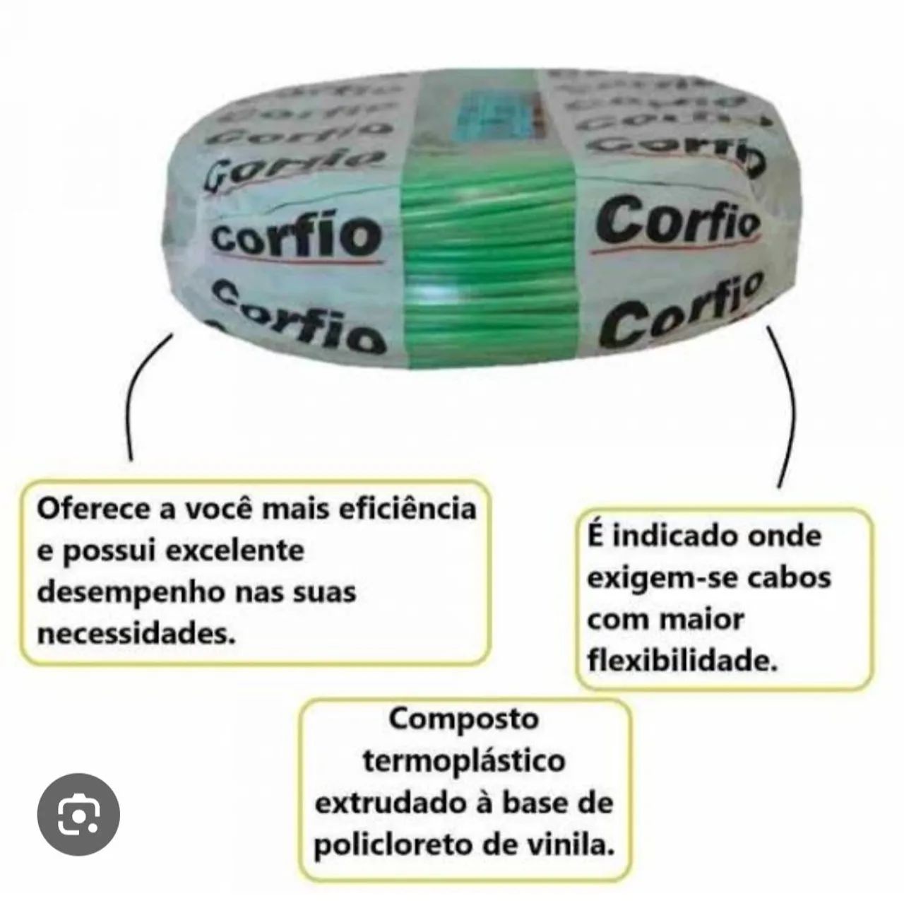Fios e Cabos Elétricos Corfio - Qualidade e Segurança - Foto 2