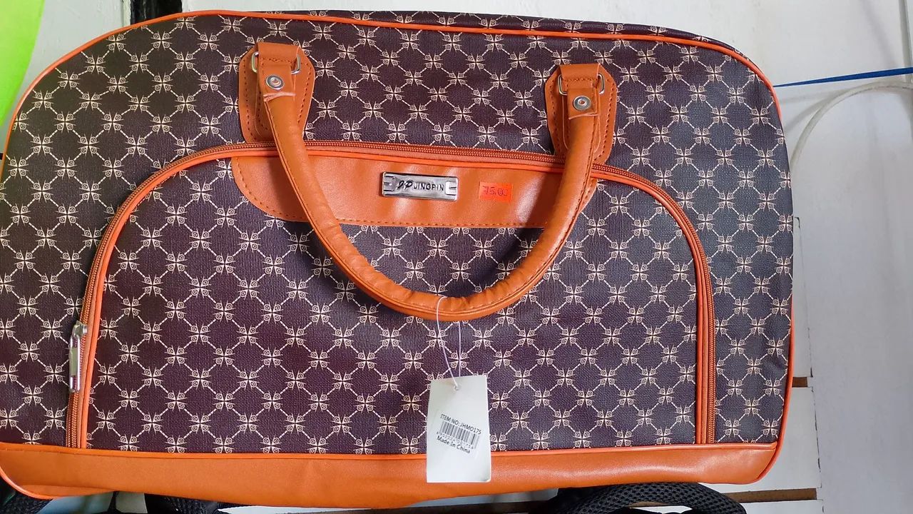 Mala de viagem com design vintage - Foto 2