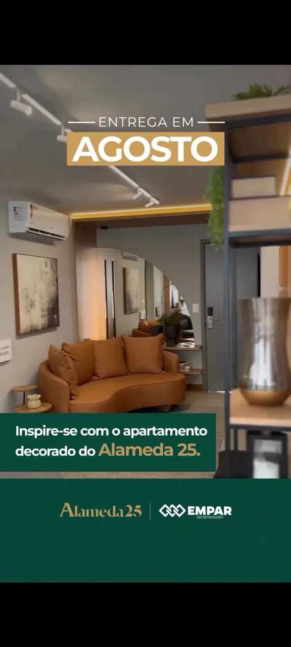 APARTAMENTO COND. ALAMEDA 25 NOVO E DECORADO 2 QUARTOS C/ SUITE LAZER COMPLETO