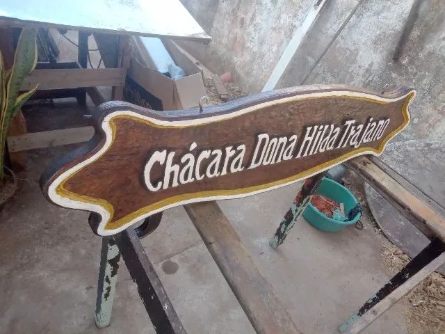 Placas entalhadas para estabelecimentos e outros - Foto 4