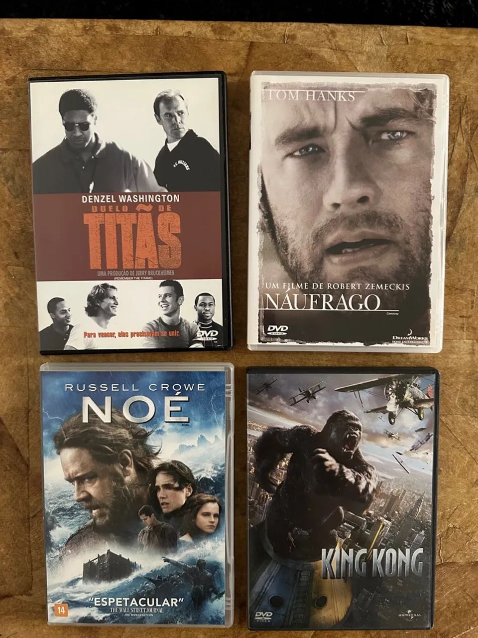 Coleção 4 dvd filmes sucesso de bilheteria