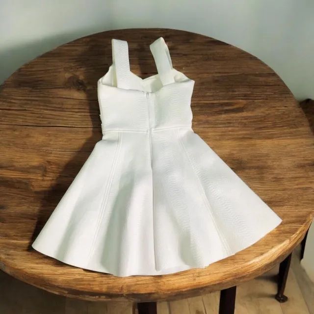 Vestido Branco Social Luxo usado - Foto 2