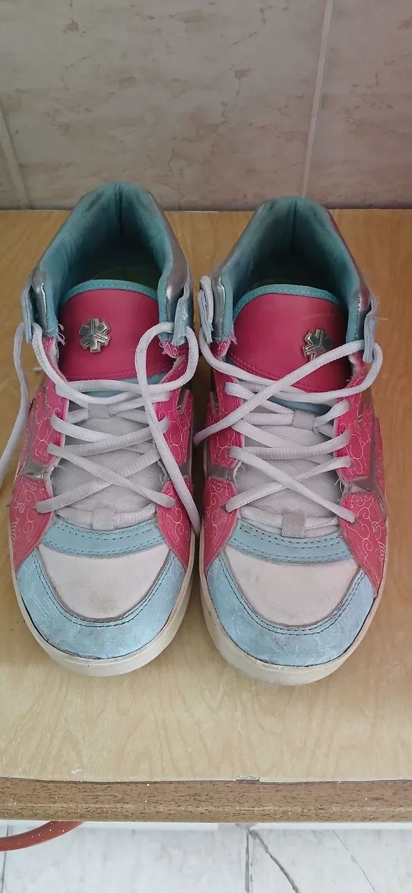 Sneakers Tenis Plasma Tenis Plasma Feminino Tênis Rosa E Azul