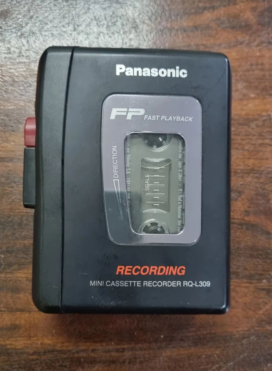 Antigo Mini Gravador Panasonic RQ-L309 - NÃO FUNCIONA