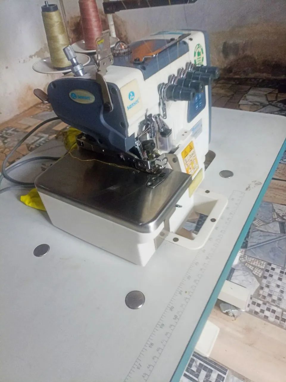 Máquina de Costura Overlock Sansei SA-87 Ponto CadeiaRC-1424 - Foto 3