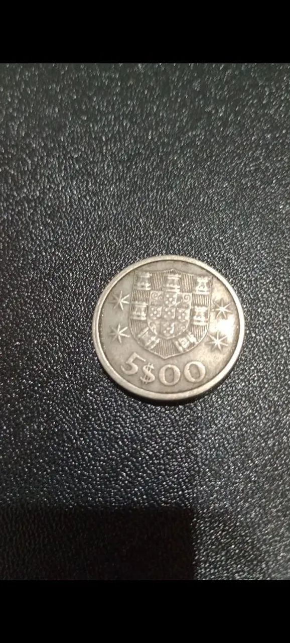 Moedas antigas 5$00