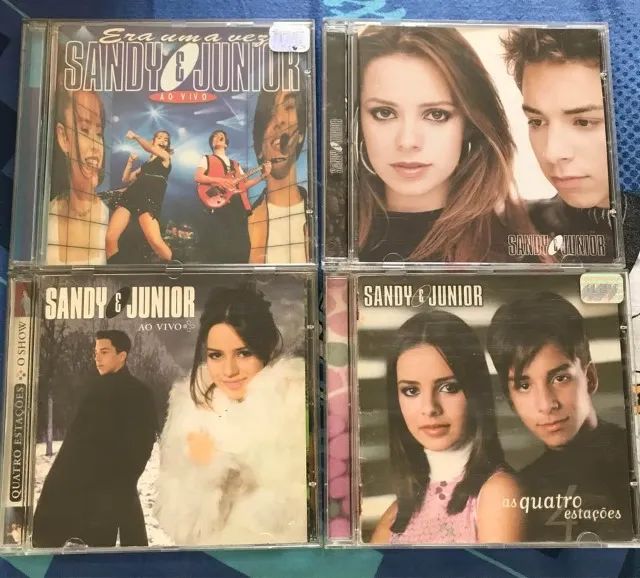 Sandy e Junior lote com 4 cds