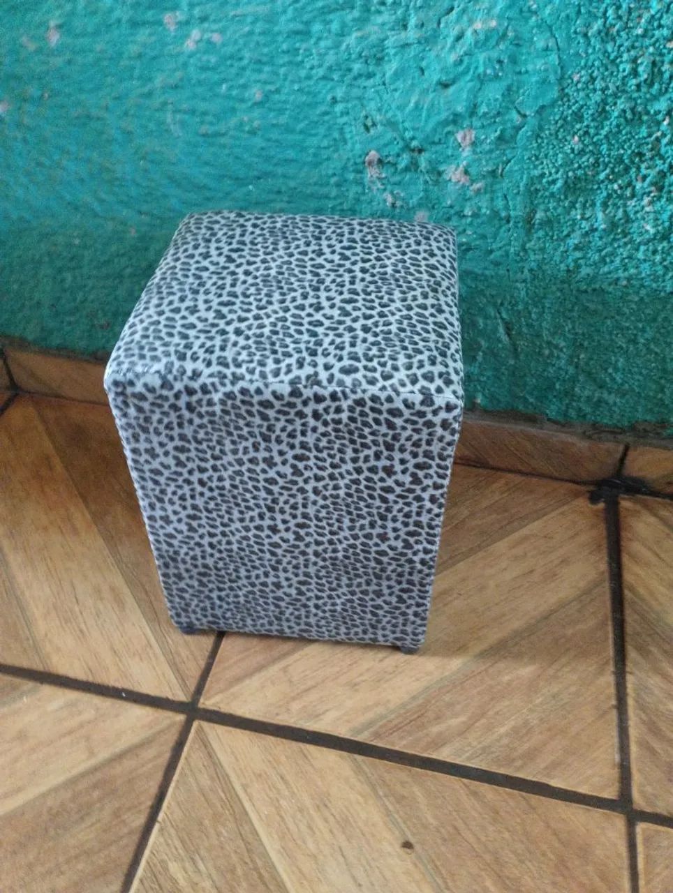 Puff Quadrado Estampado