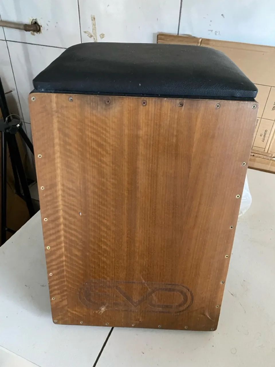 Caixa de ritmo cajon , máquina de fumaça 1000w, moving robô luzes Led rgb - Foto 2