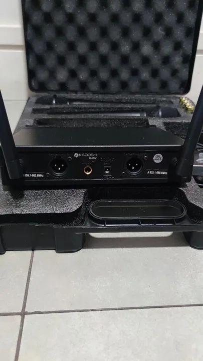 Microfone duplo sem fio  - Foto 4