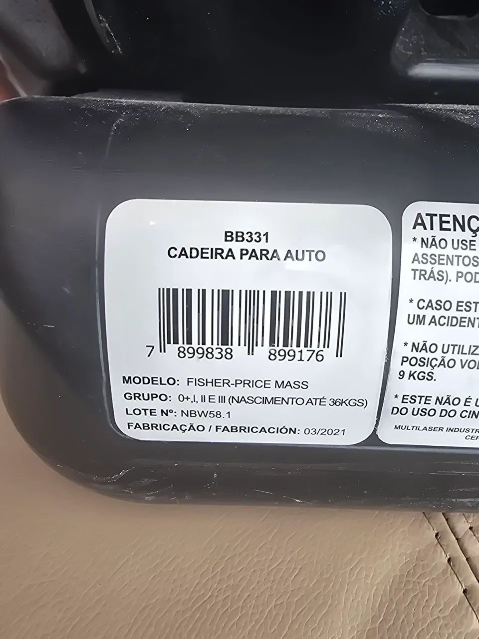 Cadeirinha para auto Fischer Price até 36kg - Foto 3