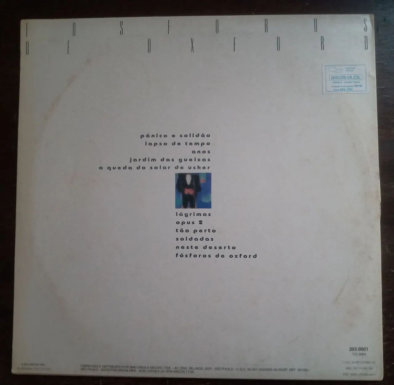 LP RARO | CABINE C - FÓSFOROS DE OXFORD 1987<br> - Foto 2