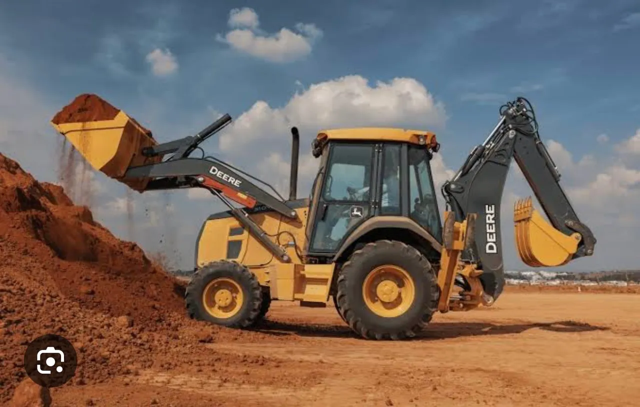Retroescavadeira John Deere - Potência e Eficiência