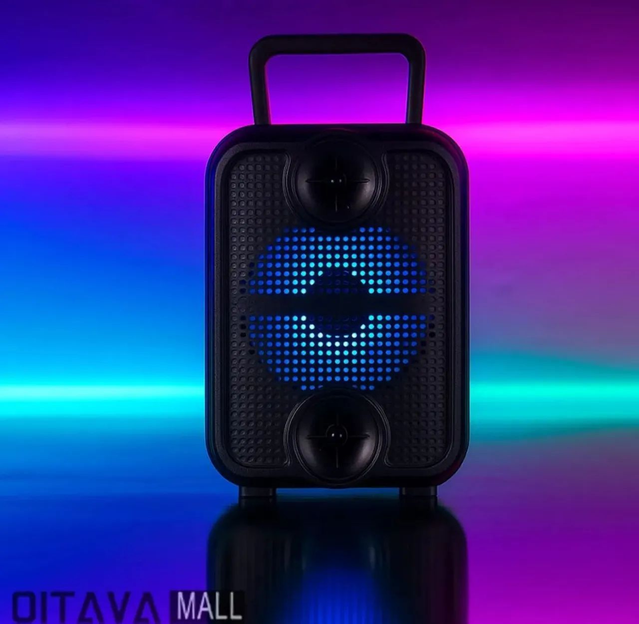 Caixa som 8w portátil bluetooth fm