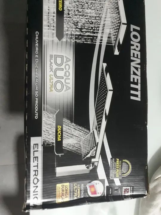 Chuveiro Lorenzetti Acqua Duo Black Ultra