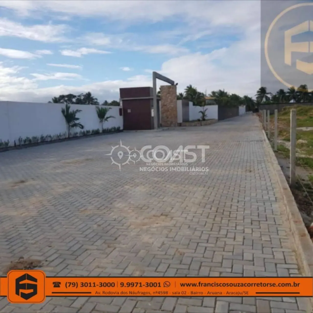 Chácara no bairro Robalo, próximo a praia e enfrente o condomínio Morada do Mar