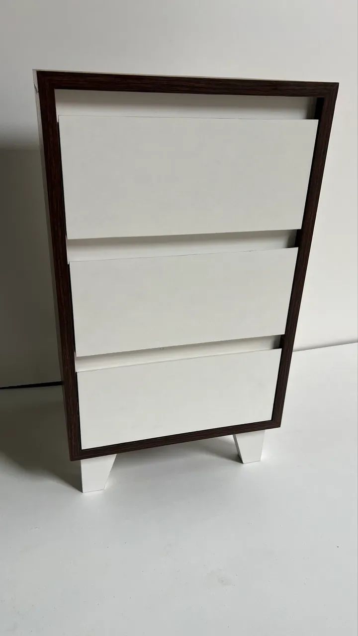 Mesa de cabeceira 3 Gavetas 100% MDF