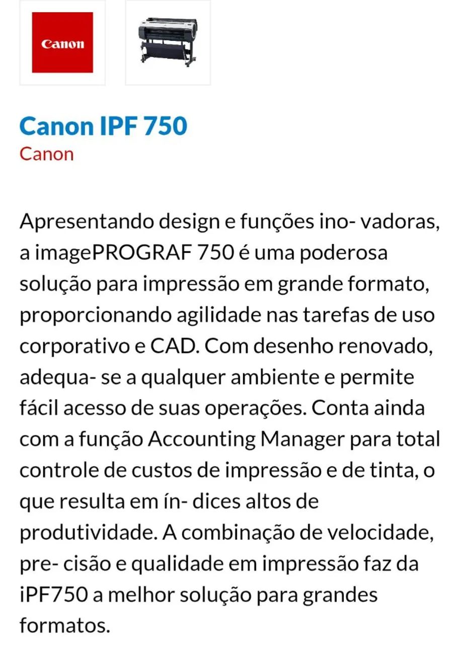 Impressora Canon ImagePROGRAF - Foto 5