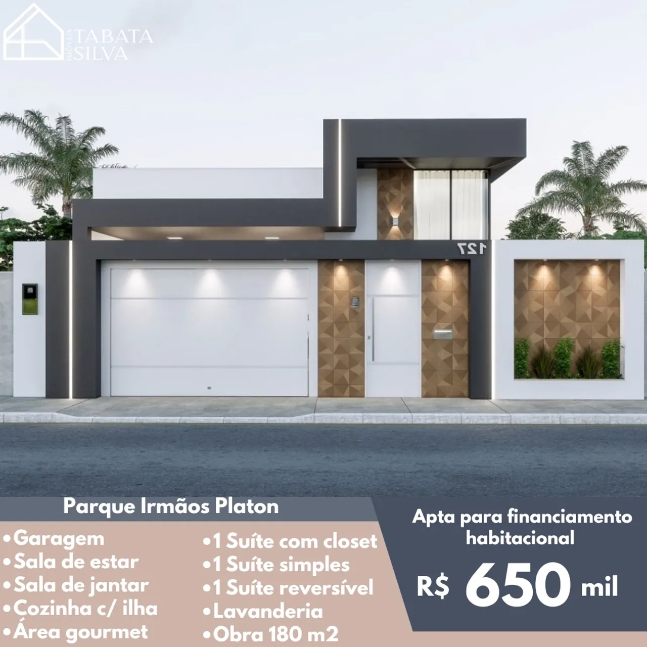 Casa - Parque Irmãos Platon, 3 Suítes