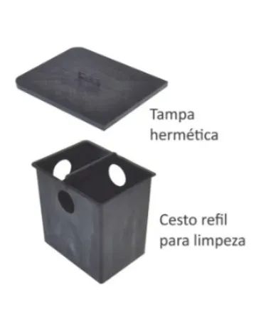 Caixa De Gordura Sifonada Preta Mallton - 50LT - Foto 3