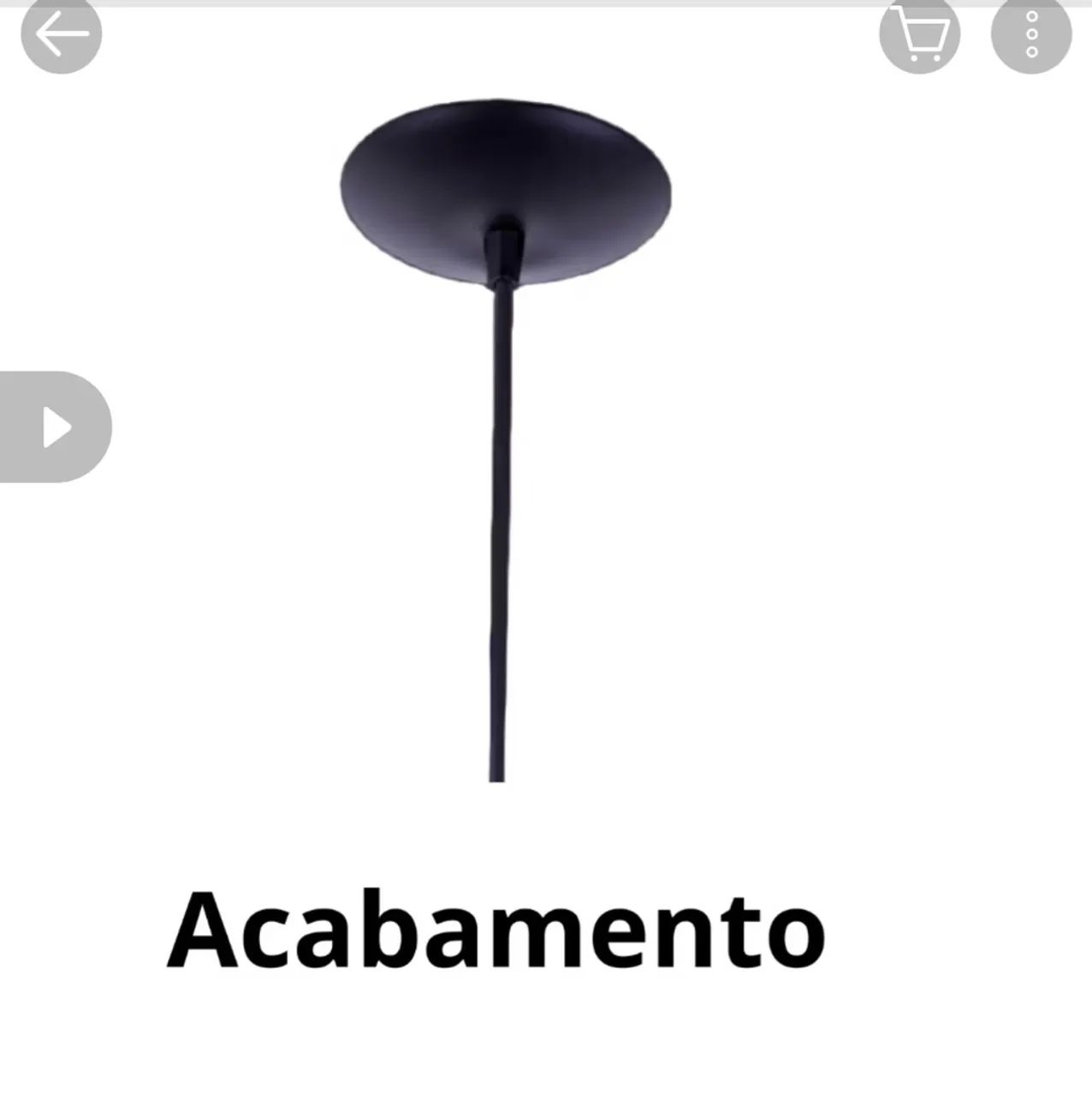 Luminaria Pendentes De Teto Kit3 Vegas Bala Casa Sala Cozinha Quarto Varanda - Foto 3