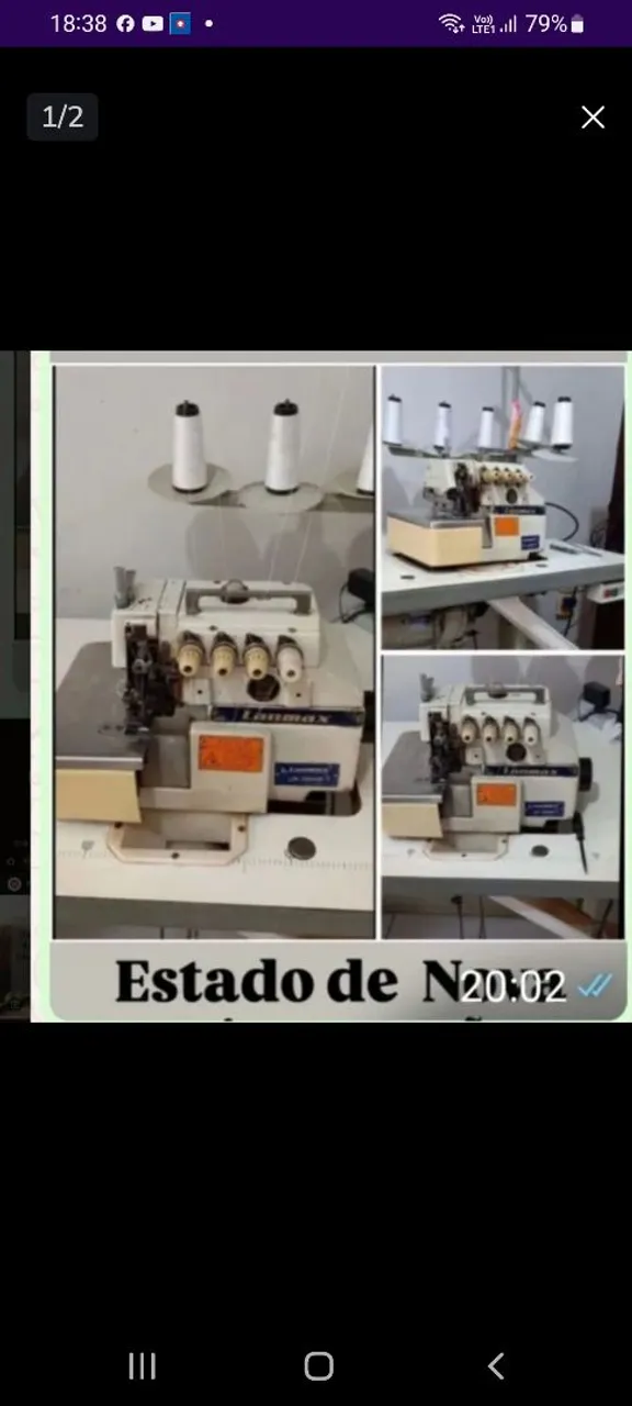 Máquina de Costura Industrial Overlock Lanmax