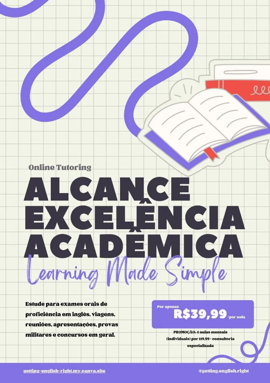 Aulas de Inglês (faça uma aula experimental)