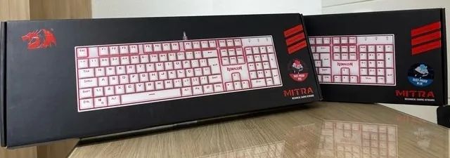 Redragon Mitra Mechanical Keyboard Blue and Red Switches - Single Color64318047911553121