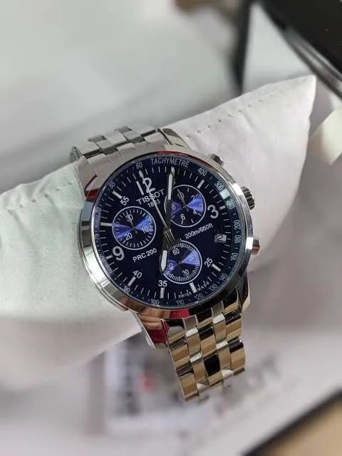 Relógio TISSOT PRC200 MOSTRADOR AZUL - FUNCIONAL- ENTREGAMOS  - Foto 4