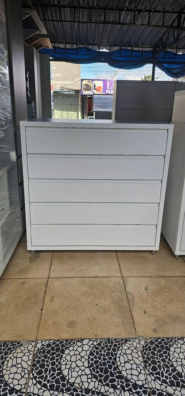 Cômodas e Gaveteiros em MDF BRANCO REFORSADO 